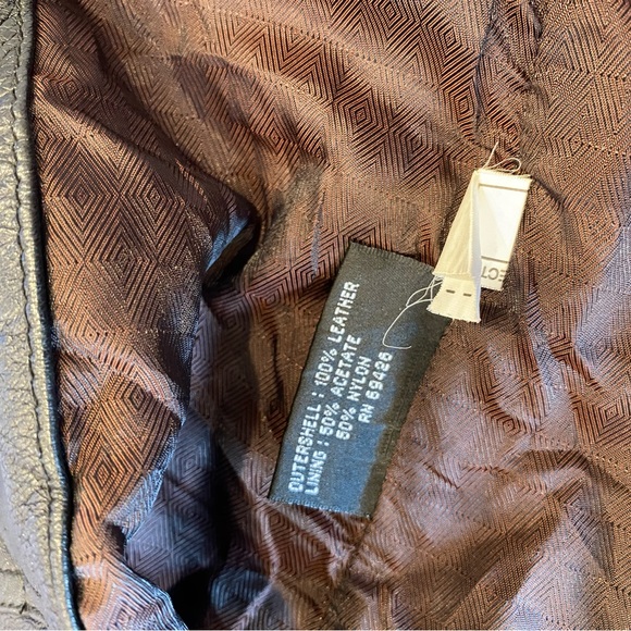 Wilsons Leather Black Vest Mens Small Motorcycle Moto Biker 4 Button - Picture 5 of 8